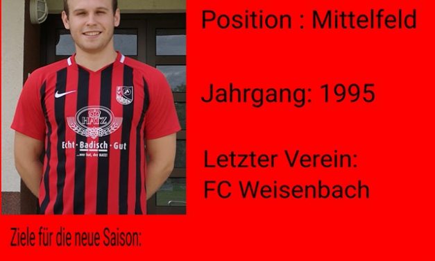 Neu beim FVH – Yannik Regending