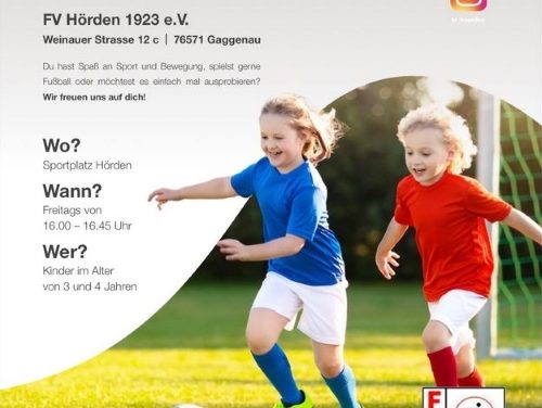 Spiel und Spaß für die Kleinsten: FV Hörden startet „Grashüpfer“
